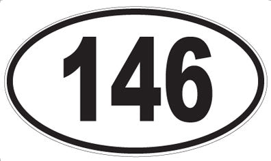 146 - Oval Sticker