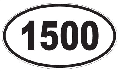 1500 - Oval Sticker
