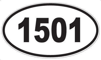 1501 - Oval Sticker