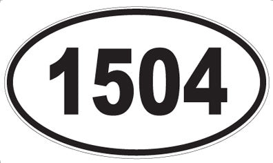 1504 - Oval Sticker