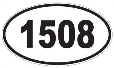 1508 - Oval Sticker
