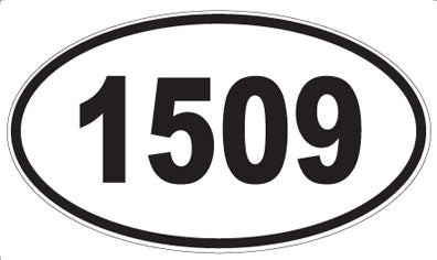 1509 - Oval Sticker