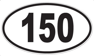 150 - Oval Sticker