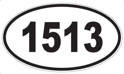 1513 - Oval Sticker