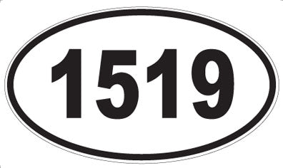 1519 - Oval Sticker