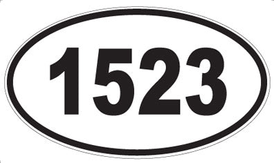 1523 - Oval Sticker