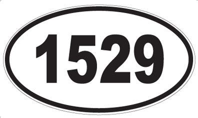 1529 - Oval Sticker