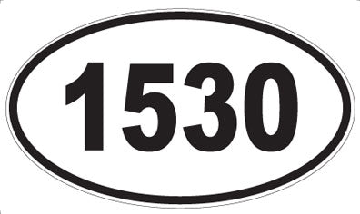1530 - Oval Sticker