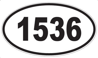 1536 - Oval Sticker