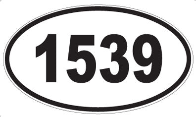 1539 - Oval Sticker