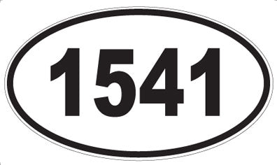 1541 - Oval Sticker