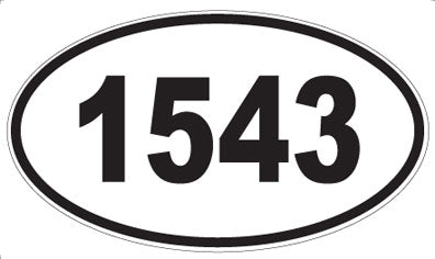 1543 - Oval Sticker