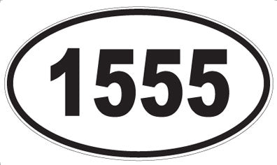 1555 - Oval Sticker