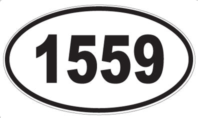 1559 - Oval Sticker