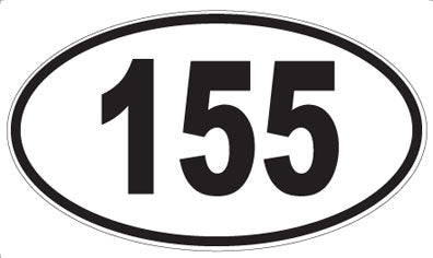 155 - Oval Sticker