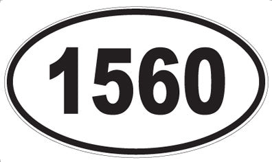 1560 - Oval Sticker