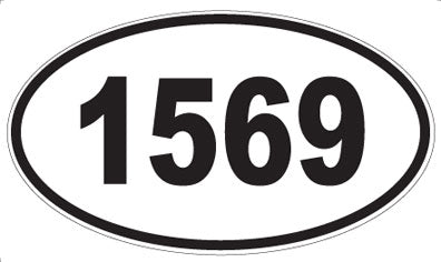 1569 - Oval Sticker