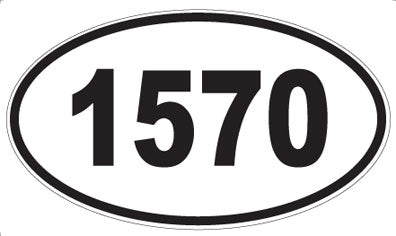 1570 - Oval Sticker