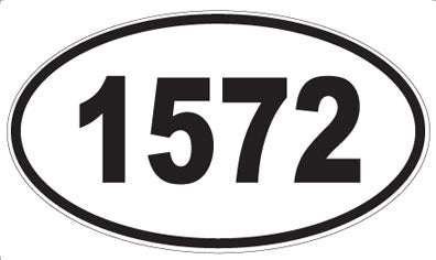 1572 - Oval Sticker