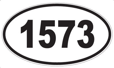 1573 - Oval Sticker