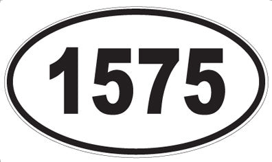 1575 - Oval Sticker