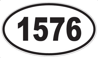 1576 - Oval Sticker
