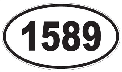 1589 - Oval Sticker