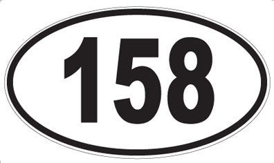 158 - Oval Sticker