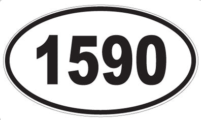 1590 - Oval Sticker