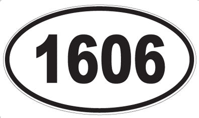 1606 - Oval Sticker