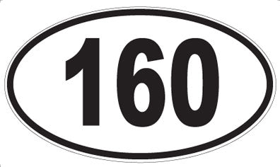 160 - Oval Sticker