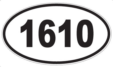 1610 - Oval Sticker