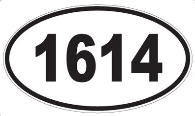 1614 - Oval Sticker