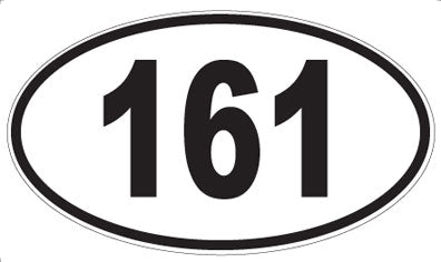 161 - Oval Sticker