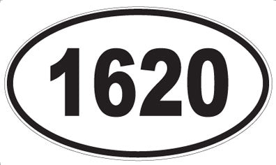 1620 - Oval Sticker
