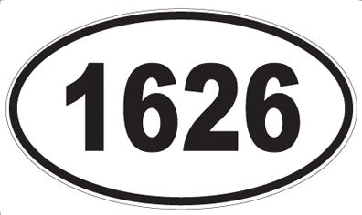1626 - Oval Sticker