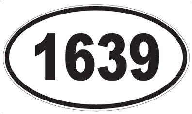 1639 - Oval Sticker