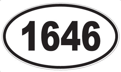 1646 - Oval Sticker