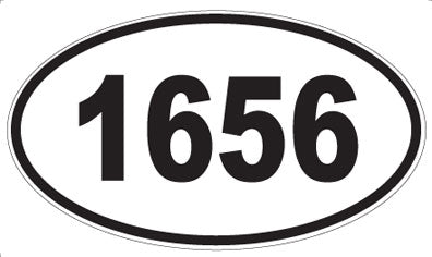 1656 - Oval Sticker