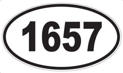1657 - Oval Sticker