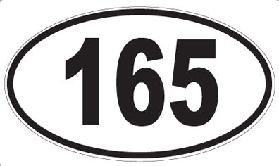 165 - Oval Sticker