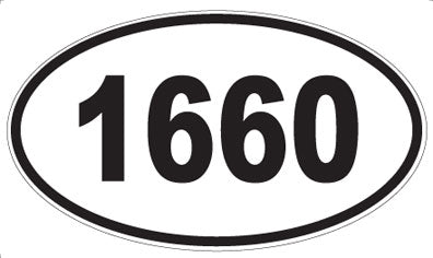 1660 - Oval Sticker