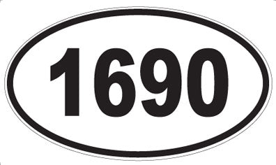1690 - Oval Sticker