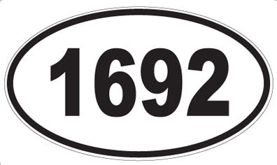 1692 - Oval Sticker