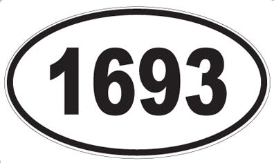 1693 - Oval Sticker