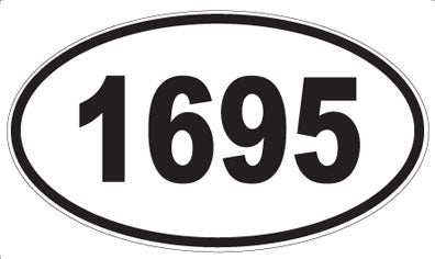 1695 - Oval Sticker