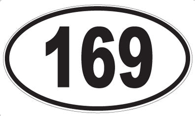 169 - Oval Sticker