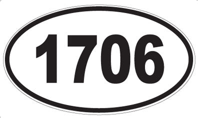 1706 - Oval Sticker