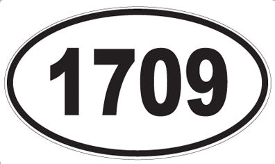 1709 - Oval Sticker