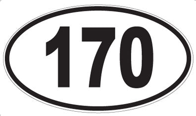 170 - Oval Sticker